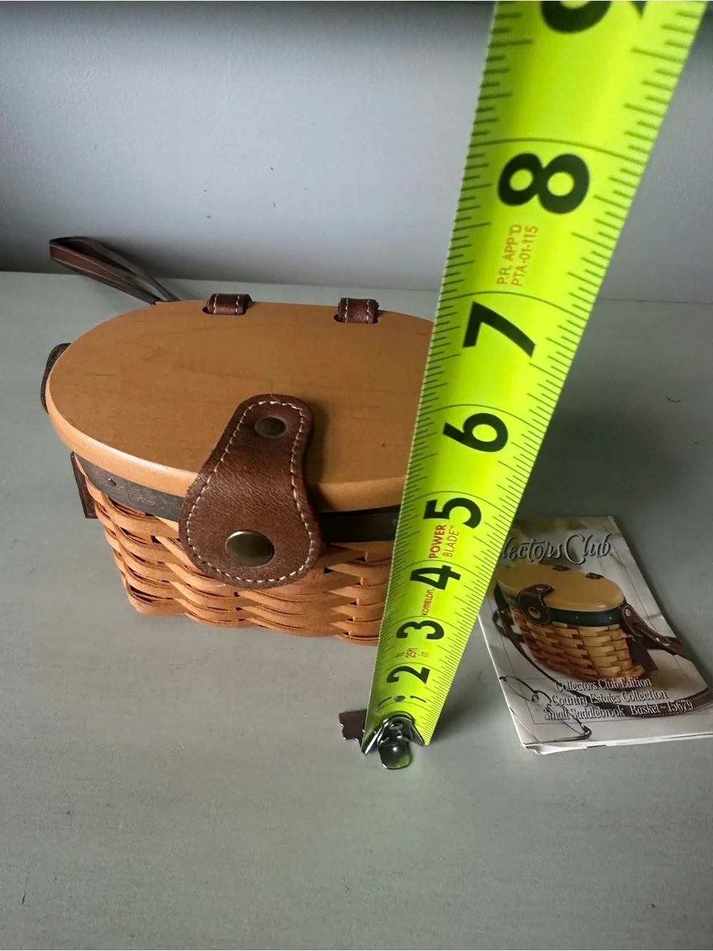 Longaberger collectors club country estates small saddlebrook basket